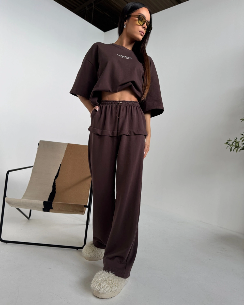 Spodnie La Manuel Phase czekolada