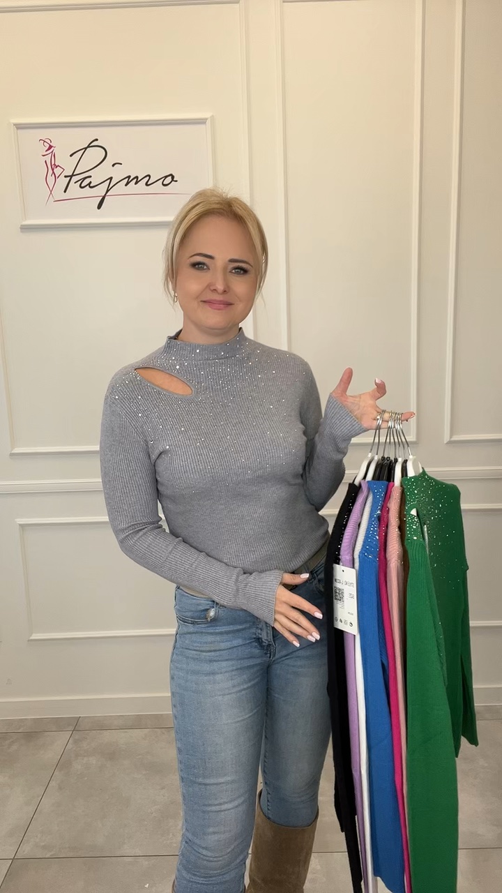 Sweter cyrkonie 13903