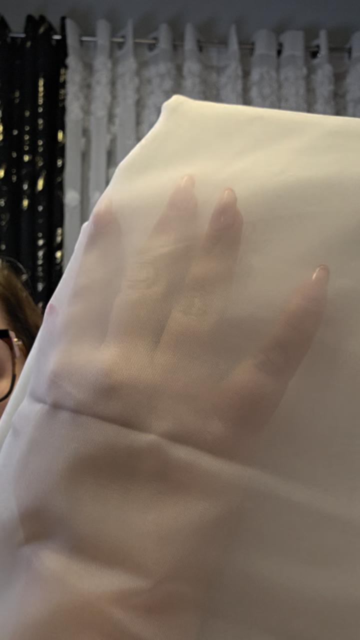 Woal gładki 300x250cm taśma 