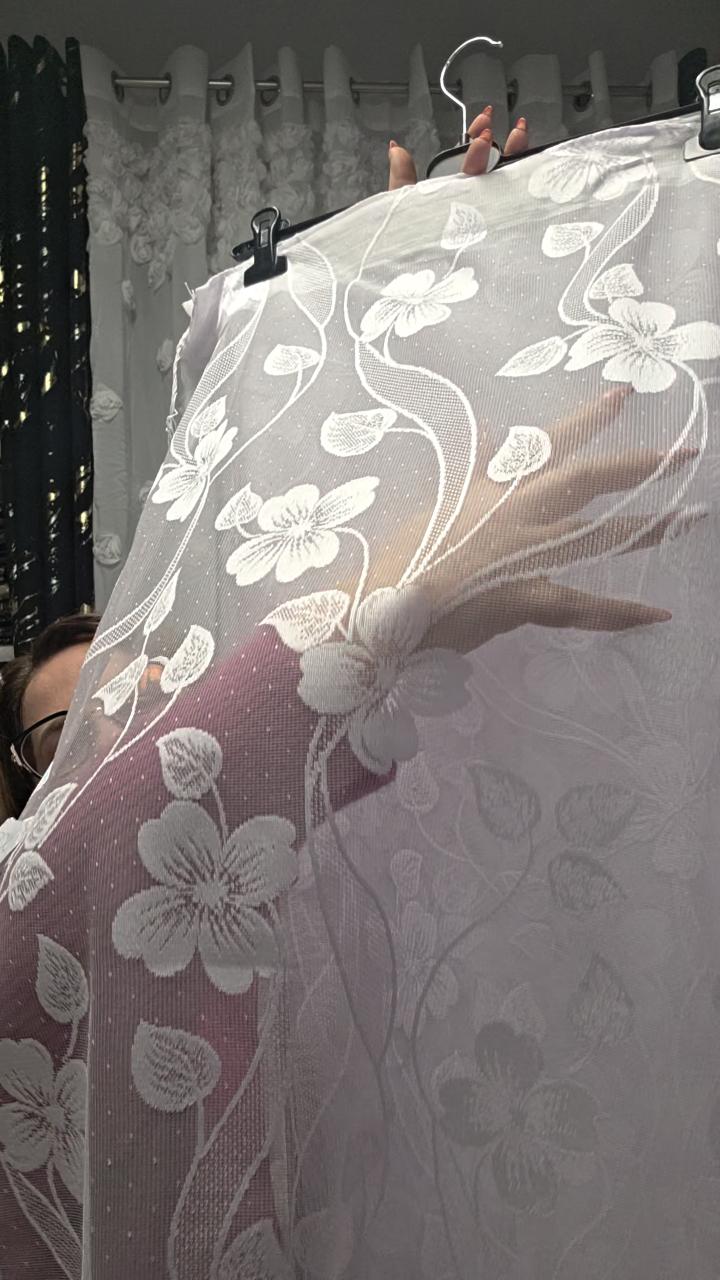 Żakard w kwiaty 500x110cm 