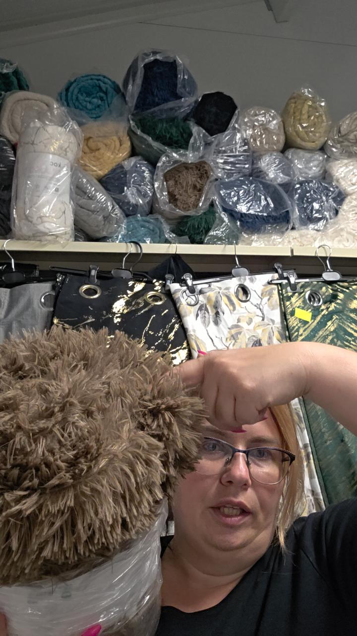 Włochacz koc narzuta 200x220cm brąz