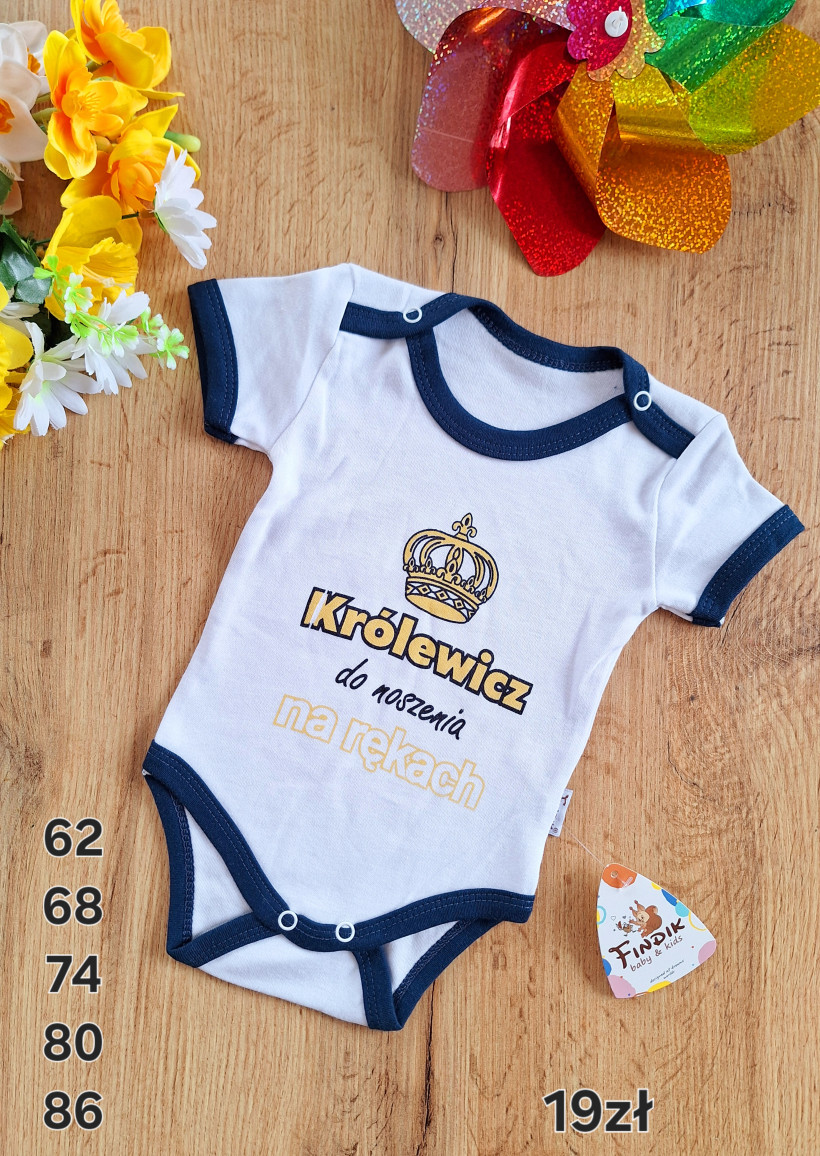 Body Królewicz do noszenia na rękach krótki rękaw