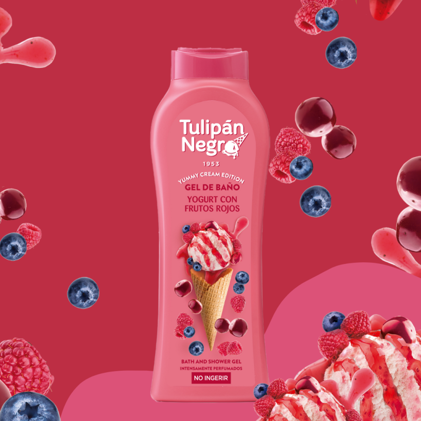 gel douche sorbet yaourt fruit rouge 650 ml