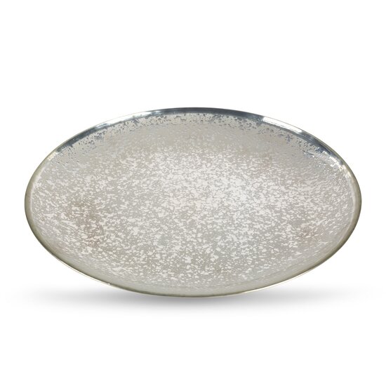 Patera cari 01 talerz kremowy że srebrem