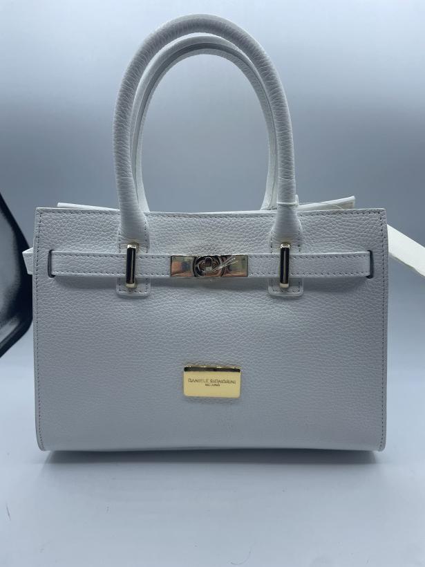 Daniele Signorini borsa modello kelly bianca 