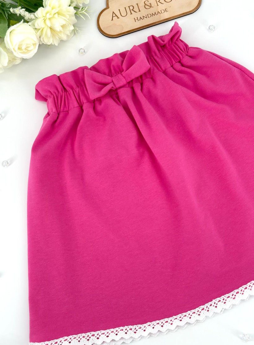 Spódnica różowa z kokardą A&R
