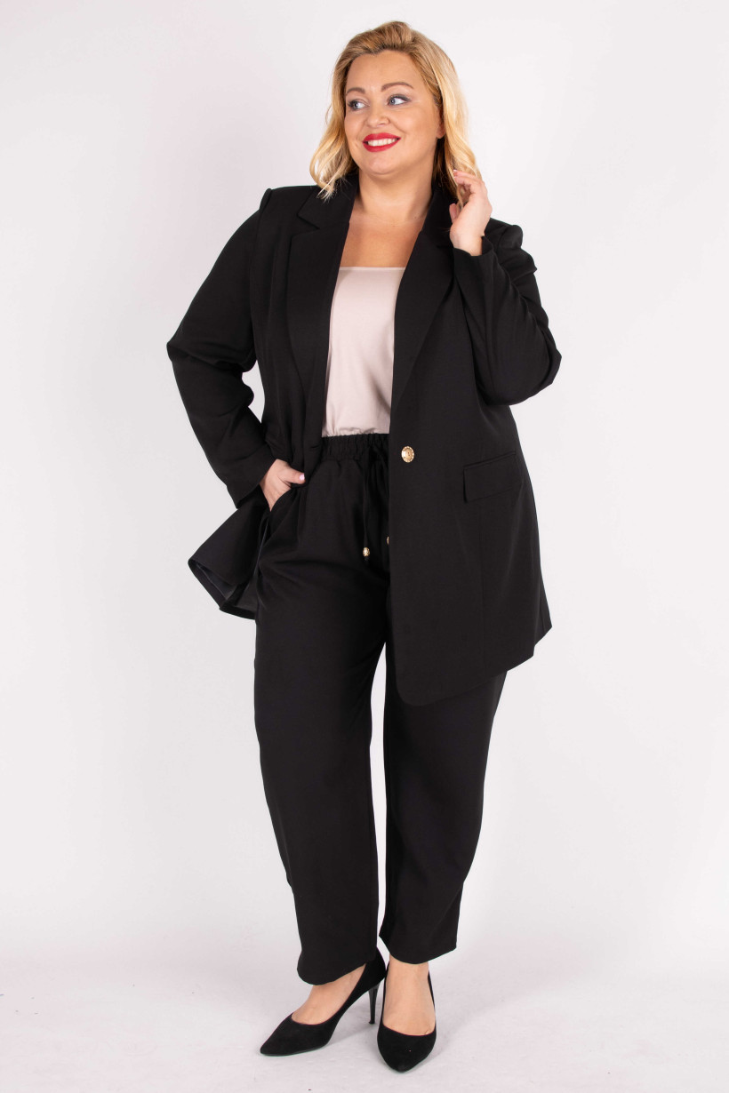 Elegancki garnitur z marynarką Plus Size