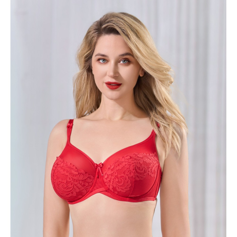 Biustonosz LM453 czerwony