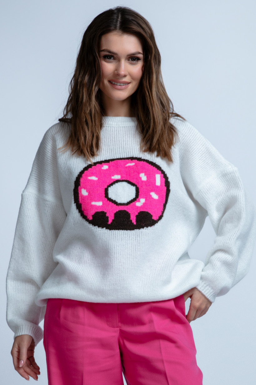 Sweter Pączuś ECRU