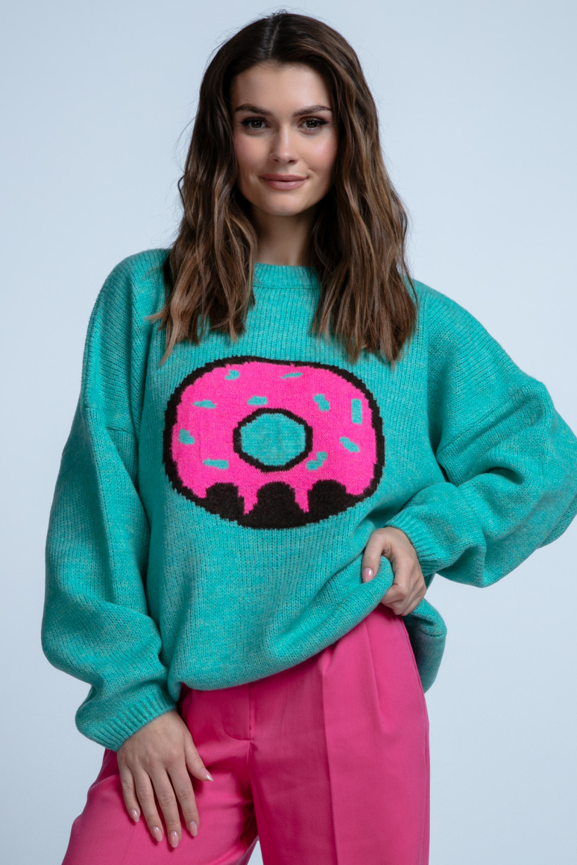 Sweter Pączuś GREEN