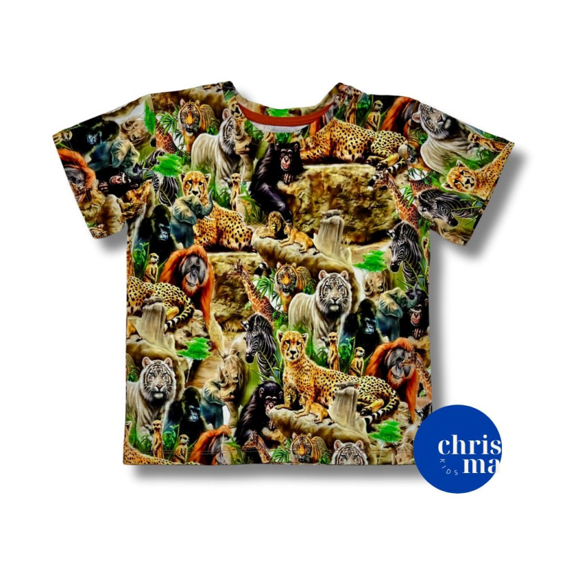 Koszulka ZWIERZĘTA  safarii Chłopiec CHRISMA