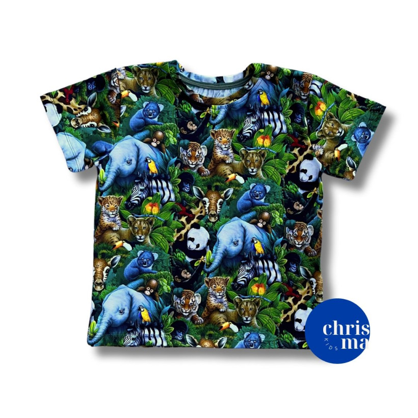 Koszulka ZWIERZĘTA  dżungla Chłopiec CHRISMA