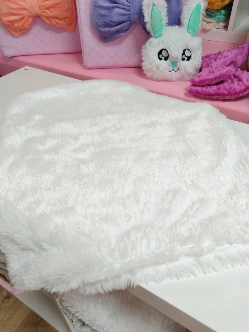 Housse Fluffy Blanc pour Coussin de Softygloo