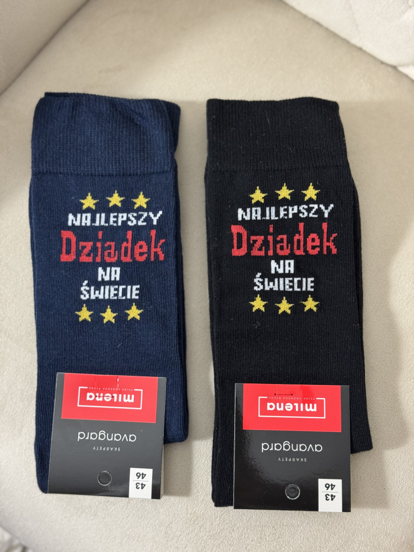 Skarpetki Najlepszy Dziadek na świecie różne kolory