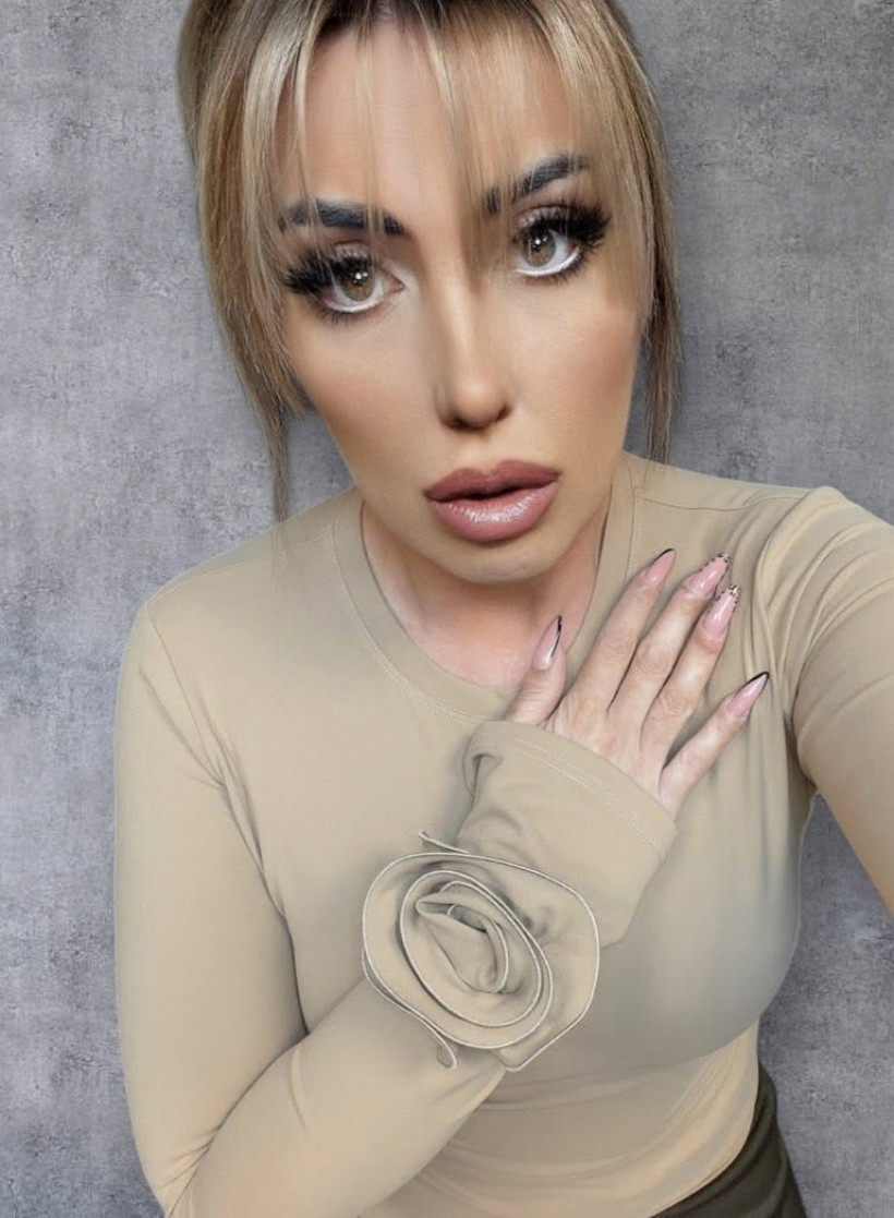 BLUZKA ROSSALI RÓZA CAMEL LADY DRAMA