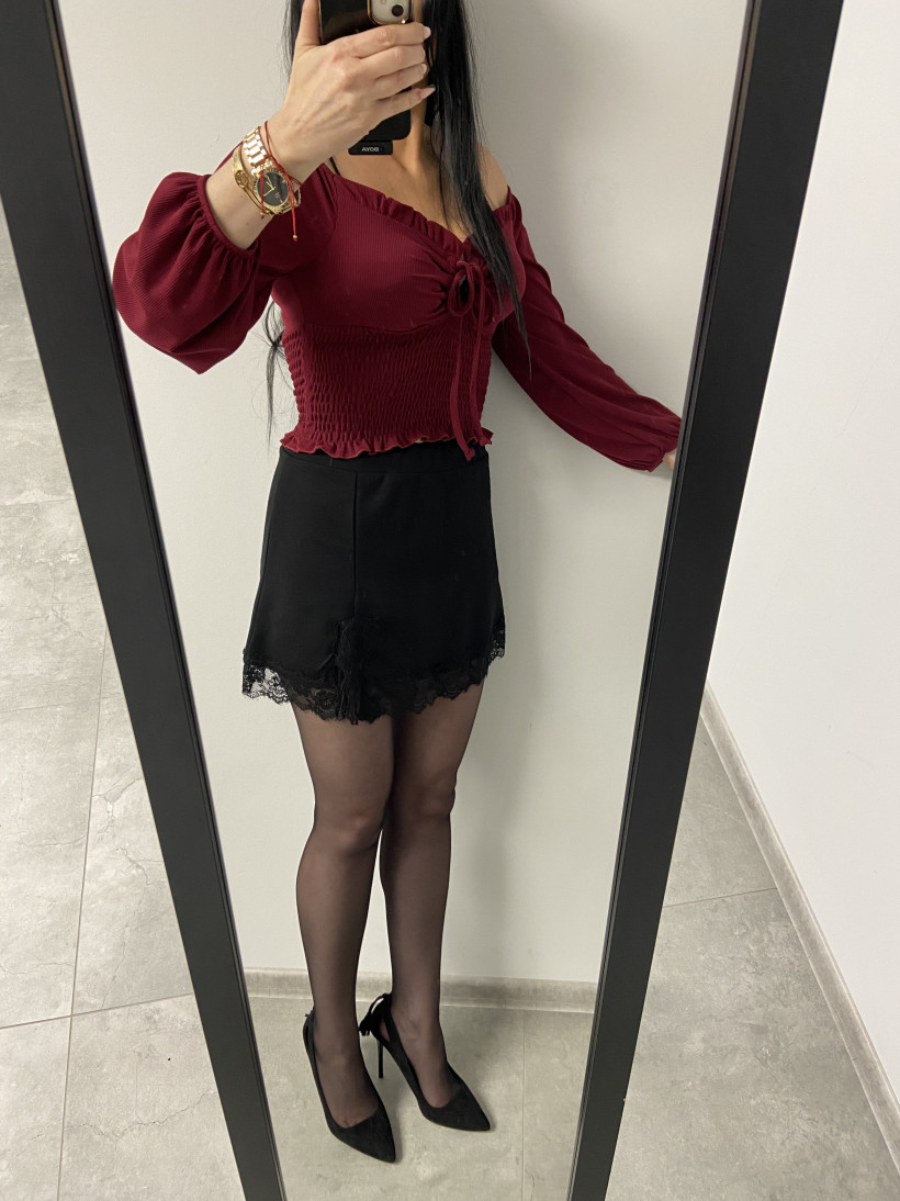 Bluzka 556 hiszpanka, push-up, niciogumki