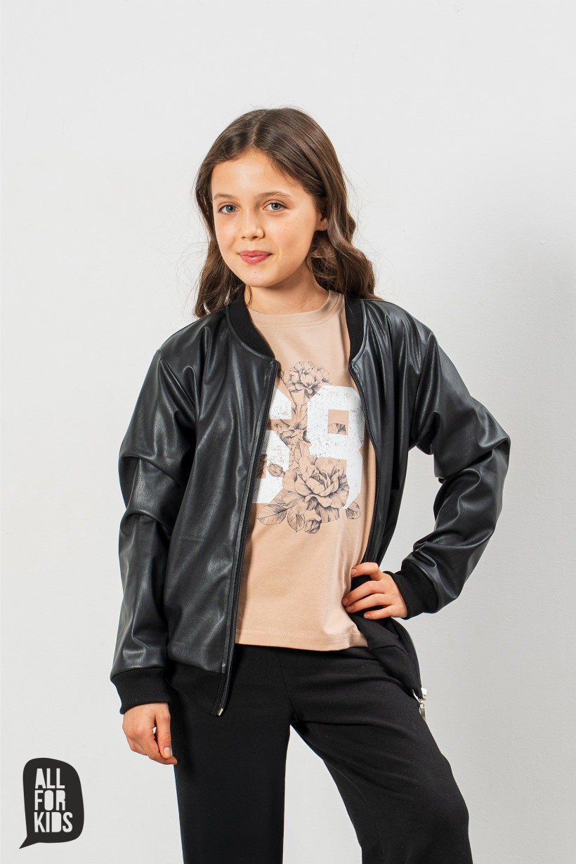 KURTKA BOMBERKA Z EKO-SKÓRY AFK