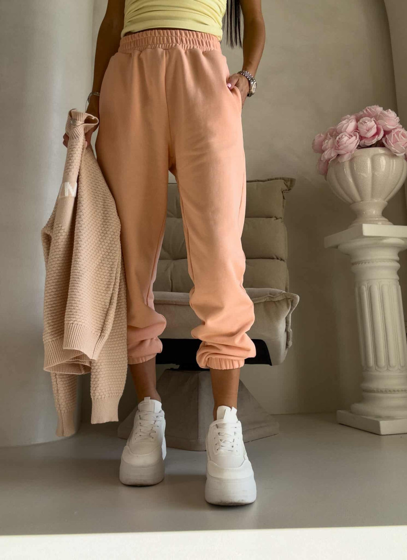 Spodnie By Me Classic brzoskwinia