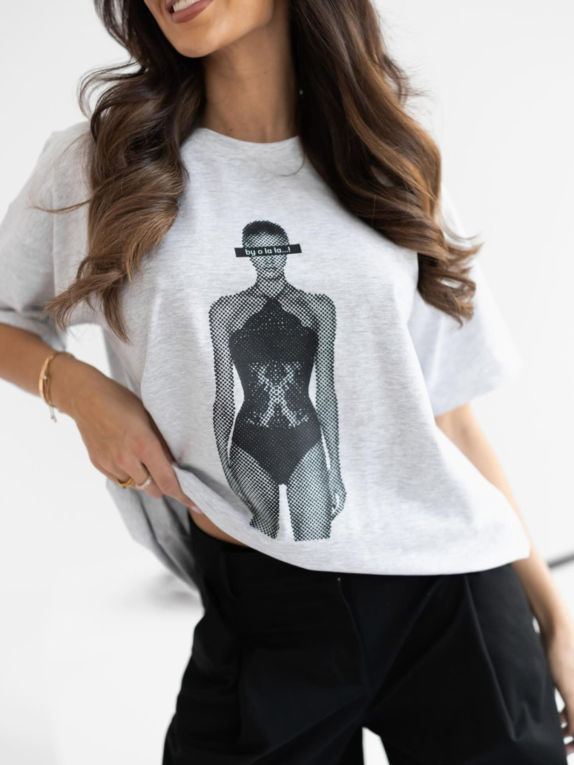 By o la la..! t-shirt z kobietą