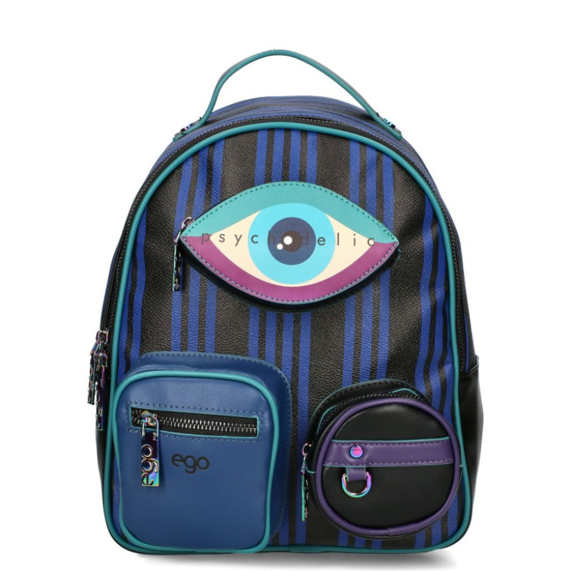Plecak Ego psychodelic P641 w paski cyklop