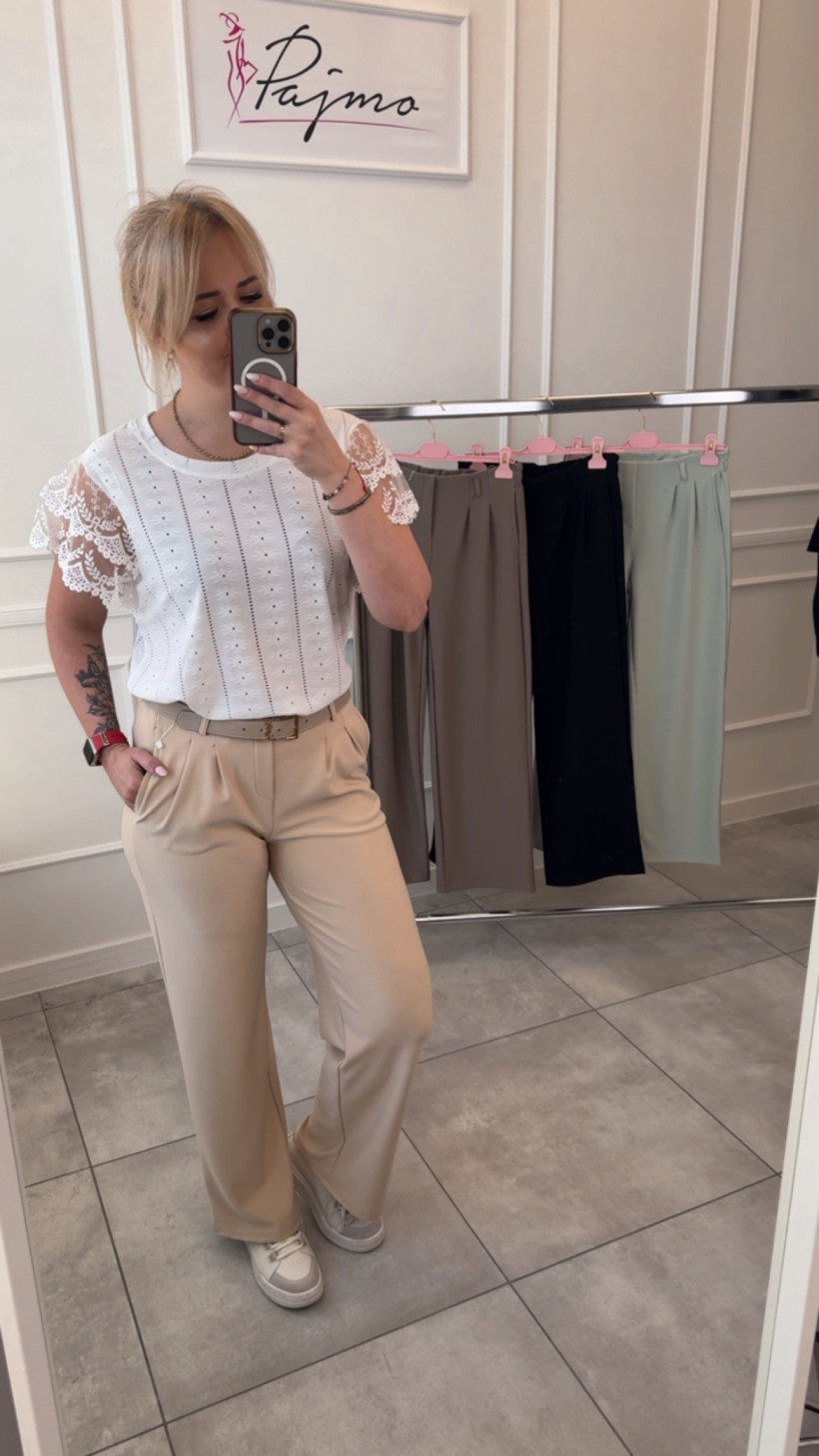 Spodnie materiałowe szwedy 14283