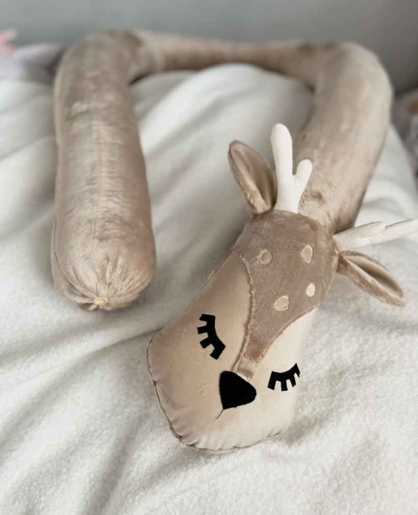 Ochraniacz do łóżeczka sarenka beż