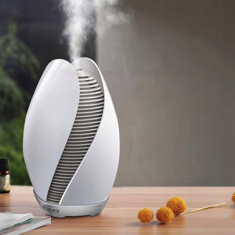 Nawilżacz Powietrza Ultradźwiękowy + Dyfuzor Zapachowy LED | Aromaterapia 2w1 110ml