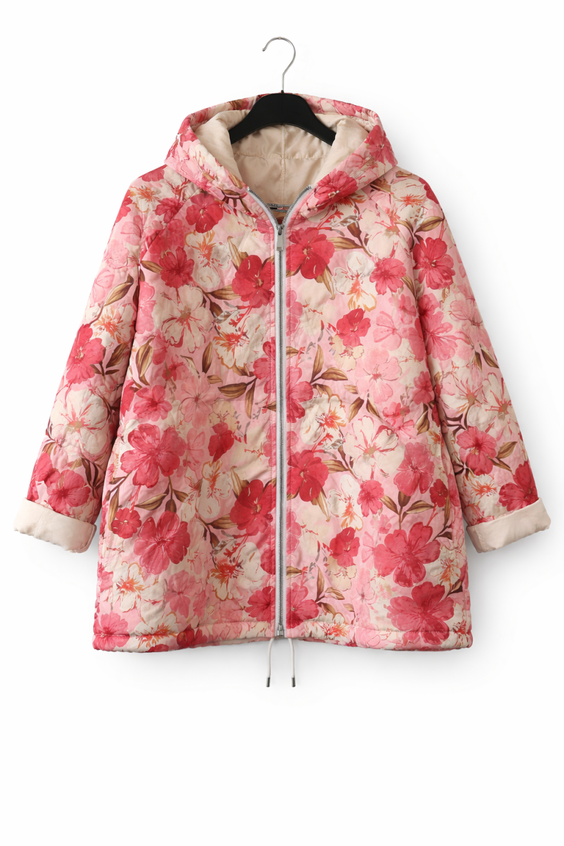 Kurtka kwiaty różowa 1930
