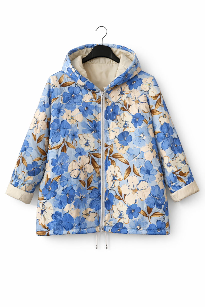 Kurtka kwiaty niebieska 1930
