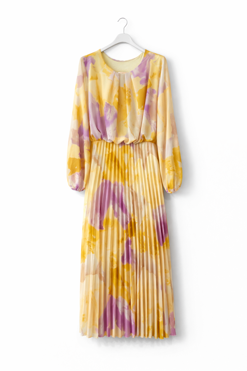 Sukienka long żółta 1941