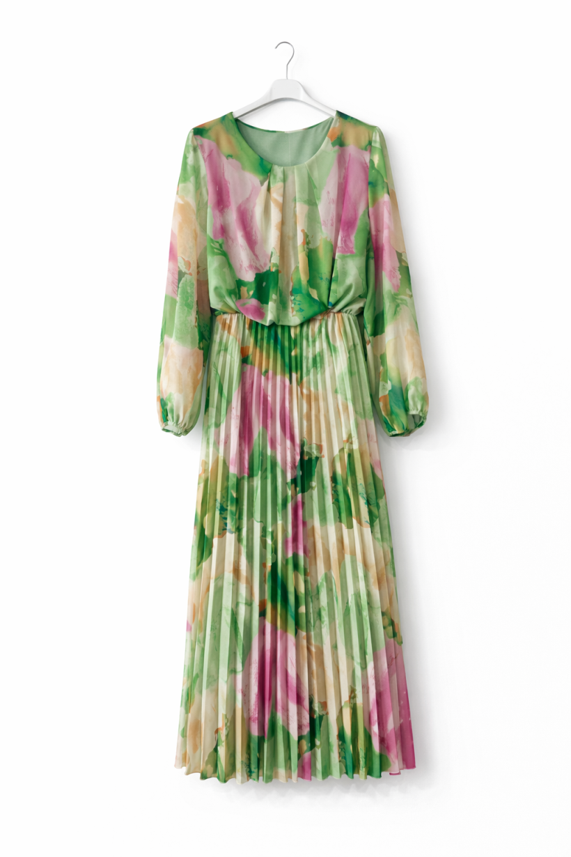 Sukienka long zielona 1941