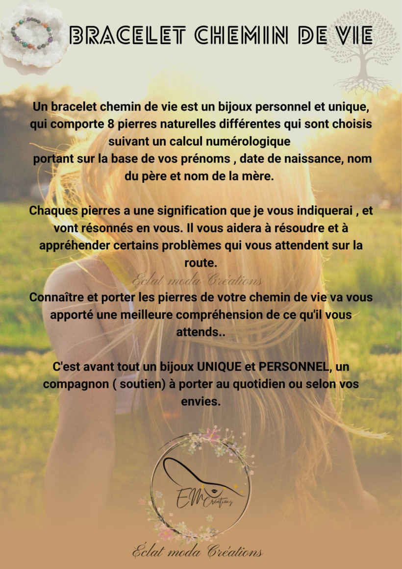 Bracelet chemin de vie