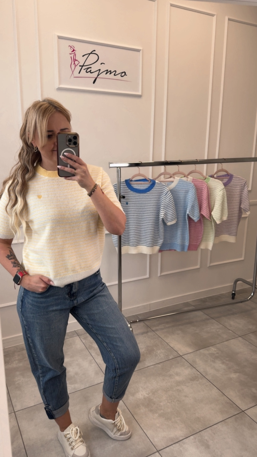 Sweter pasy serca Francja 14277