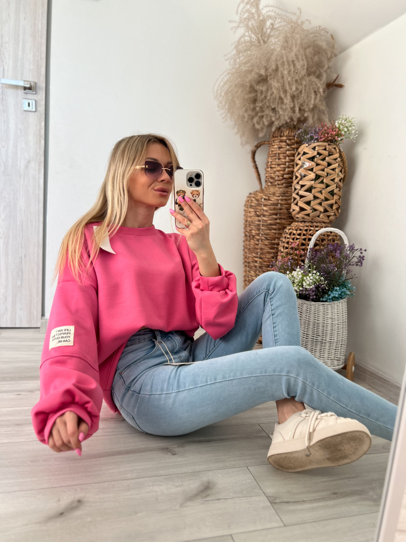 Bluza masełko naszywka 