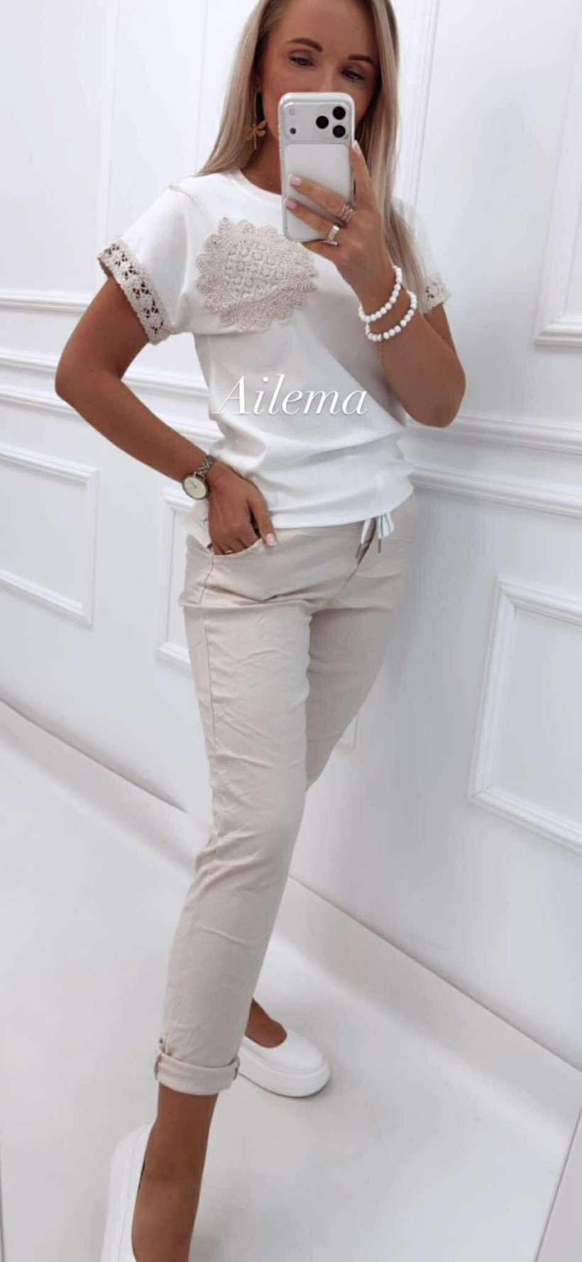 Spodnie gnieciuszki SP64 z gumą w pasie