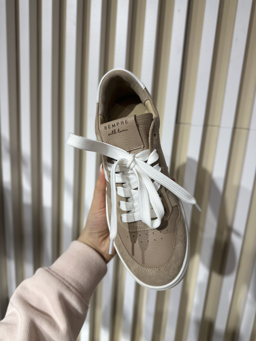 SEM SNEAKERSY DIVYA CIEPŁY BEŻ