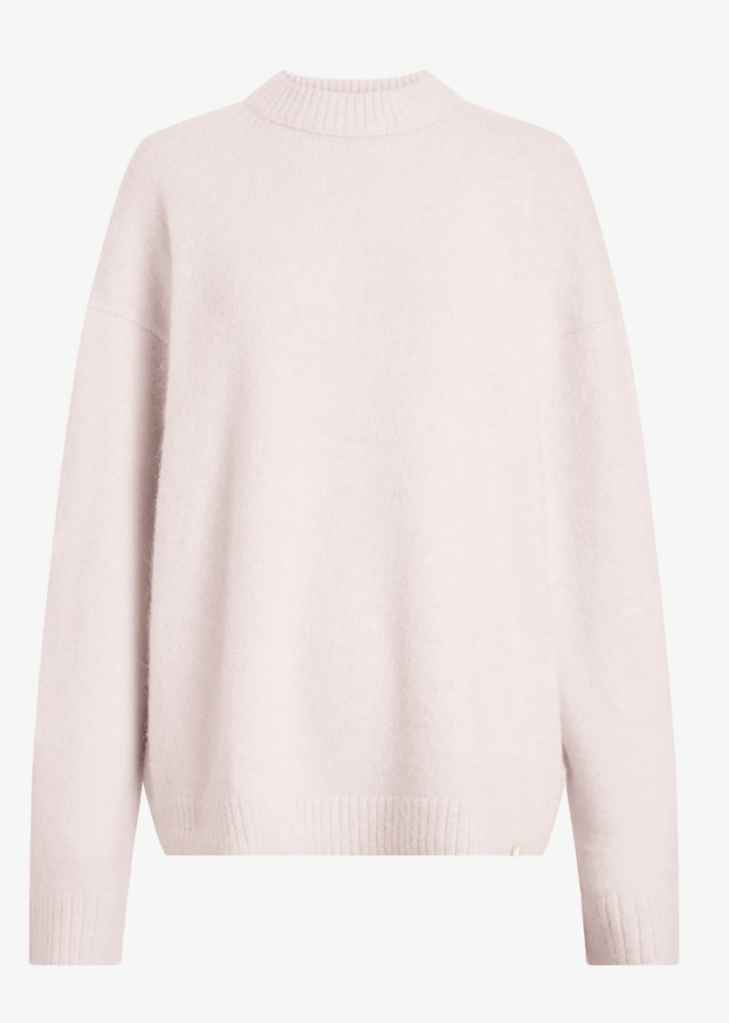 Sweter Calvin Klein pudrowy róż
