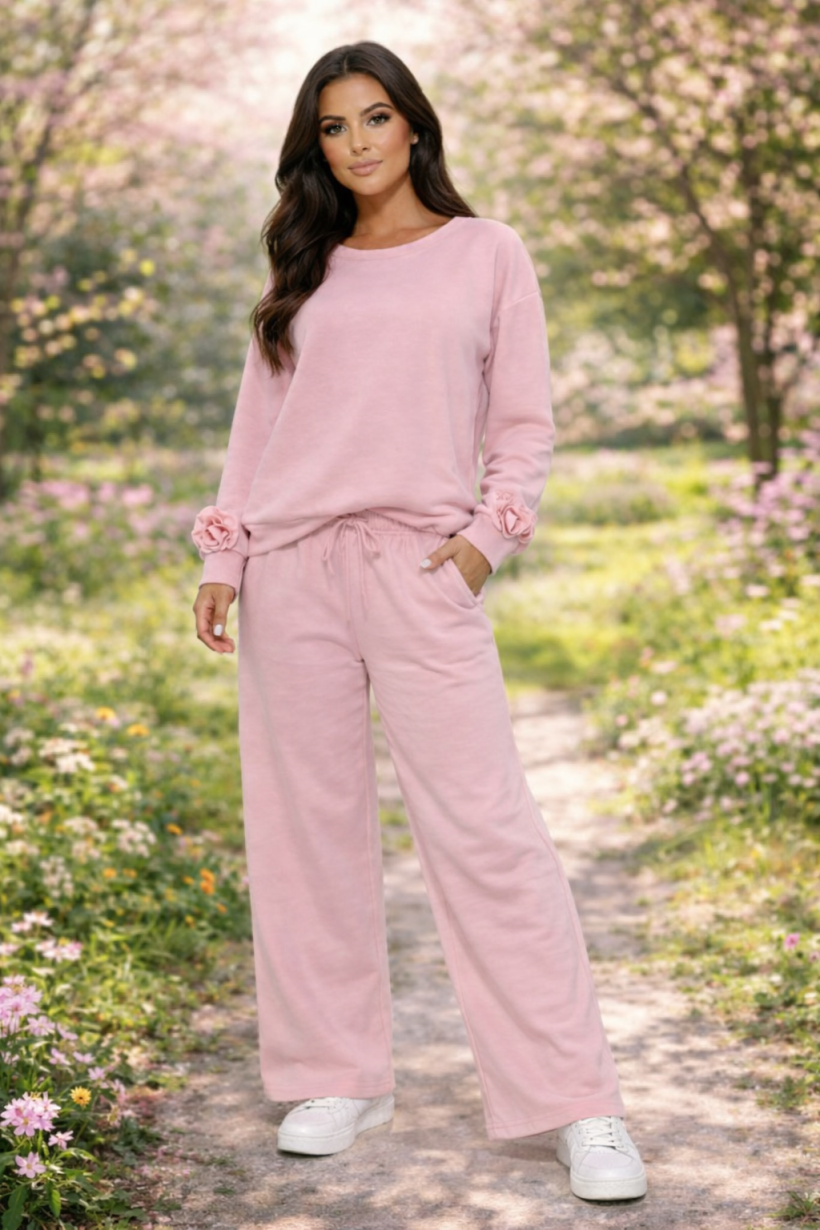 KOMPLET RÓŻA RĘKAW