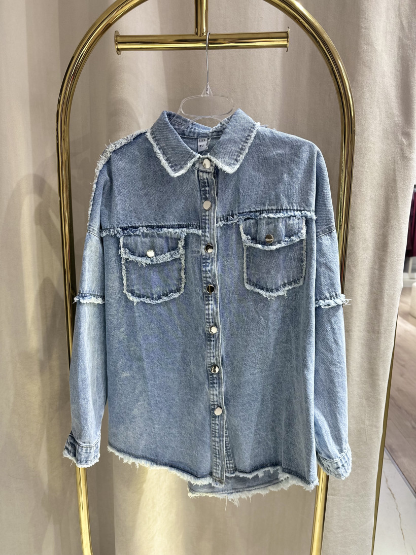 TREND KATANA STRZĘPIONA SREBRNE GUZIKI