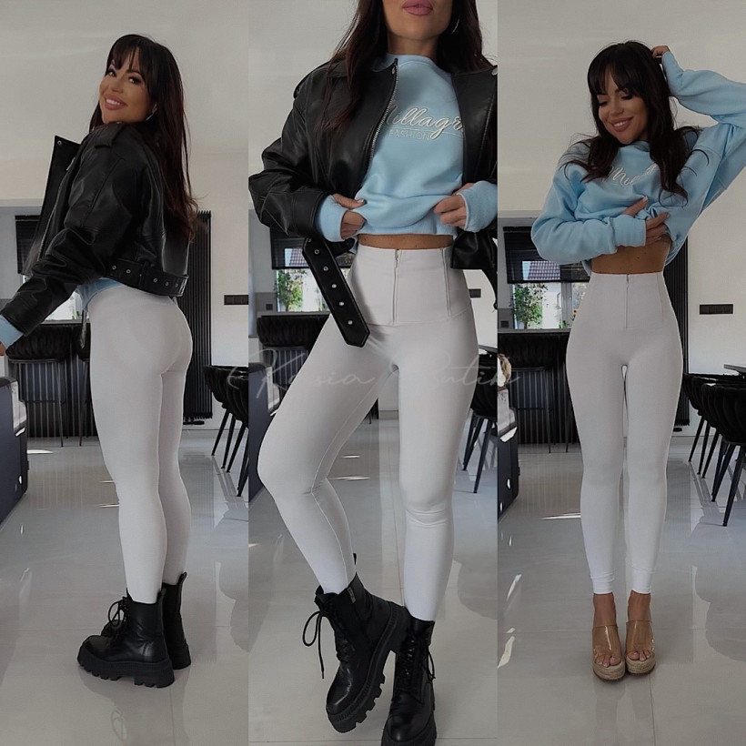 Legginsy Modelujące Cheraton Śnieżnobiałe