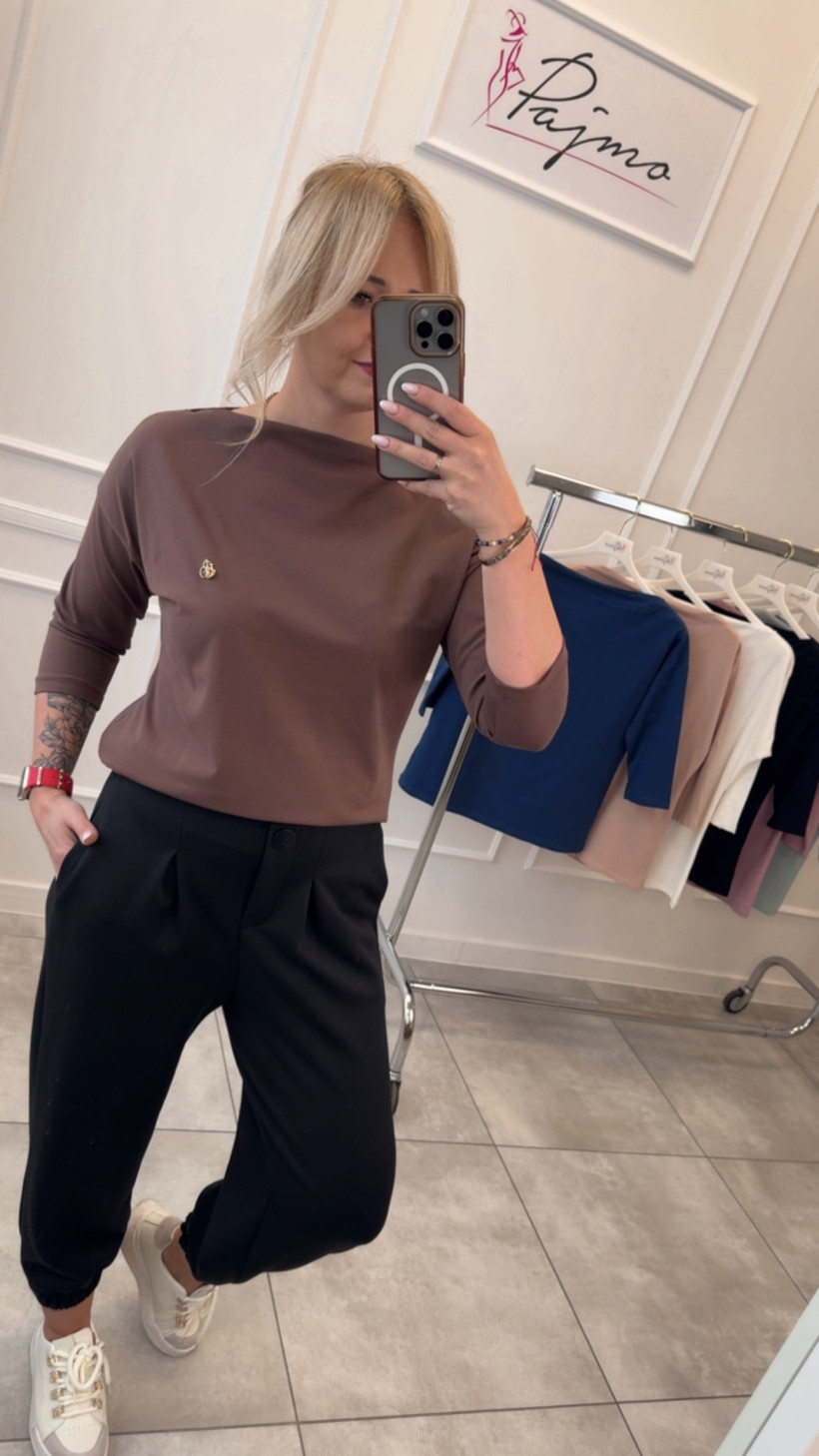 Bluzka basic broszka 14255