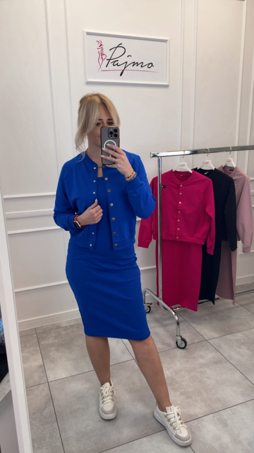 Komplet sukienka z bluzą 14252