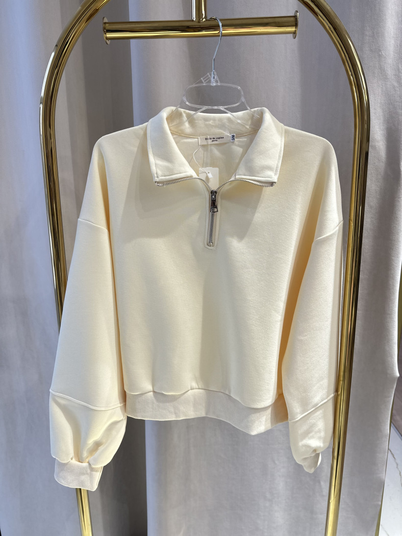 DROLE BLUZA KOŁNIERZ ŻÓŁTY