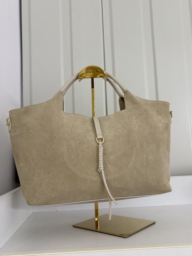 TOREBKA ZAMSZ BEŻ SHOULDER BAG