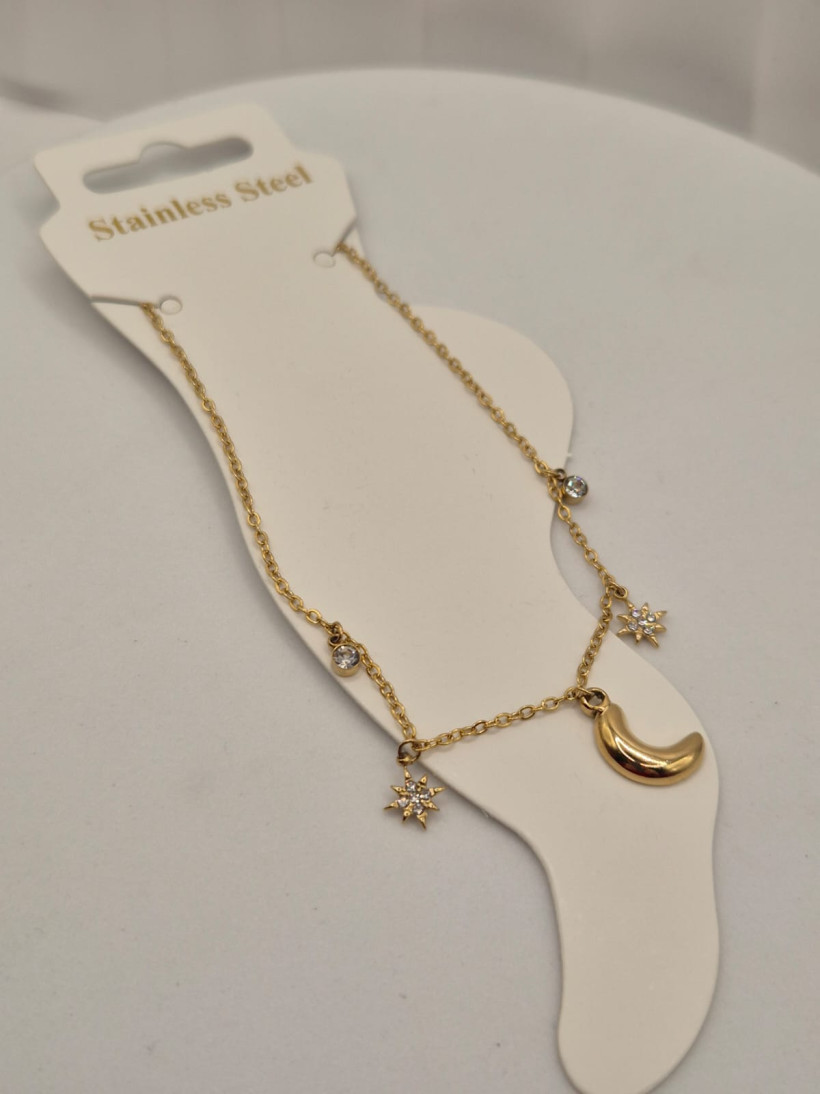 Bransoletka na kostkę KSIĘŻYCOWA NOC