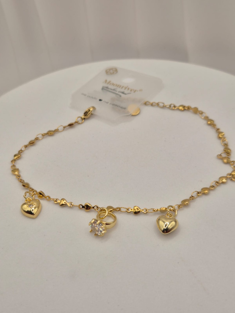 Bransoletka na kostkę LOVE