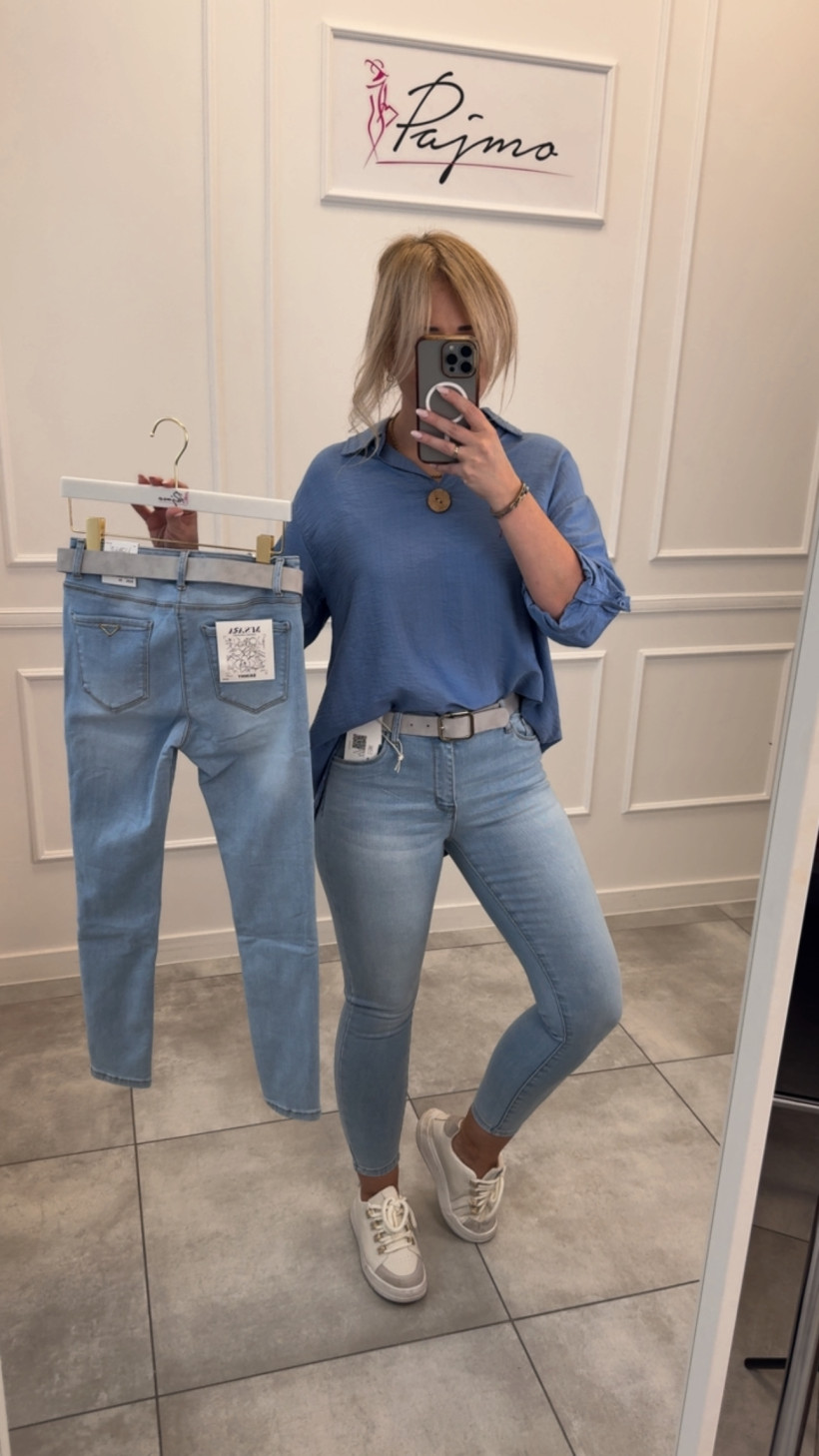 Spodnie msara jasny jeans 14325