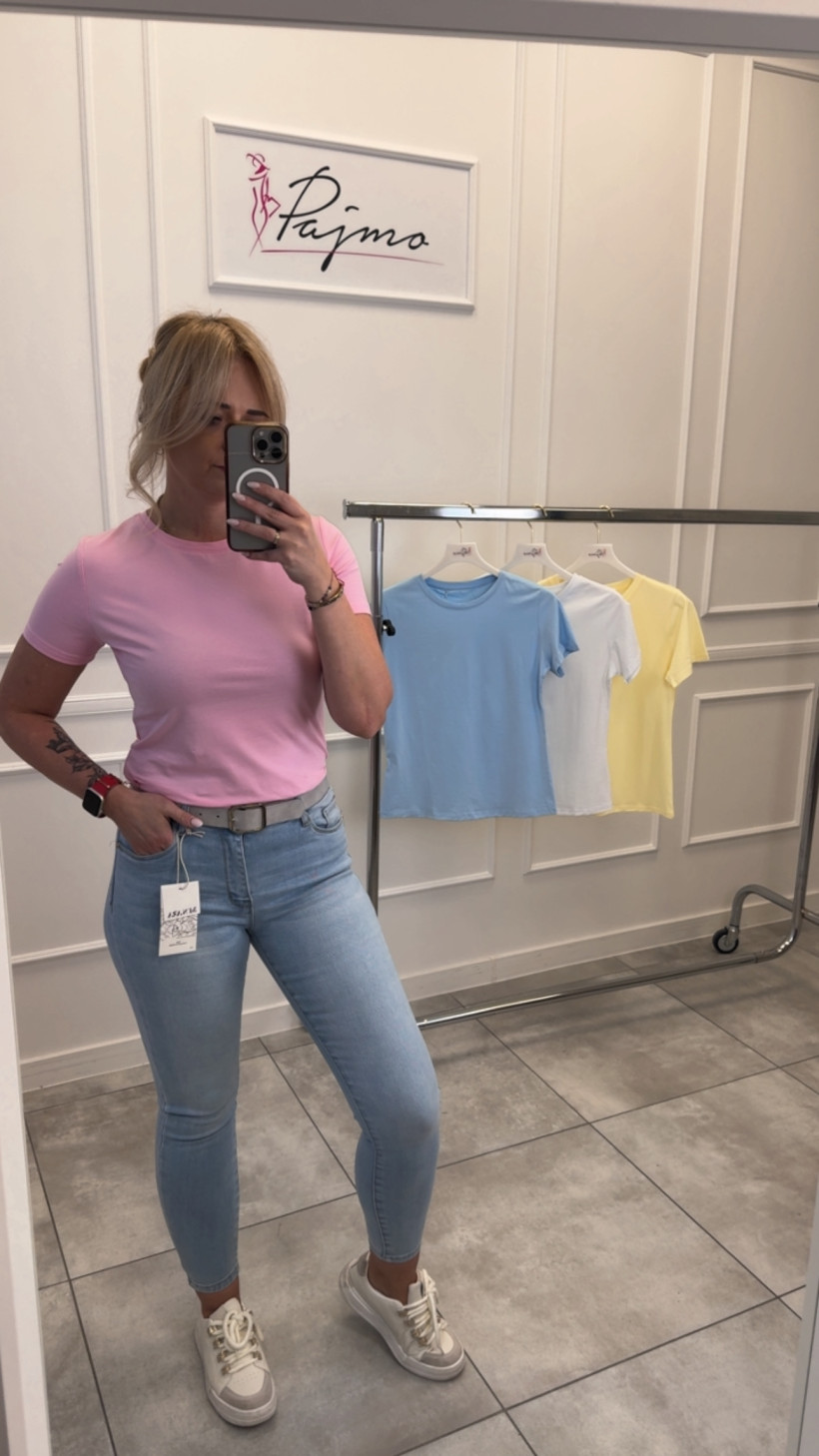 Bluzka basic pastelowe kolory 14287