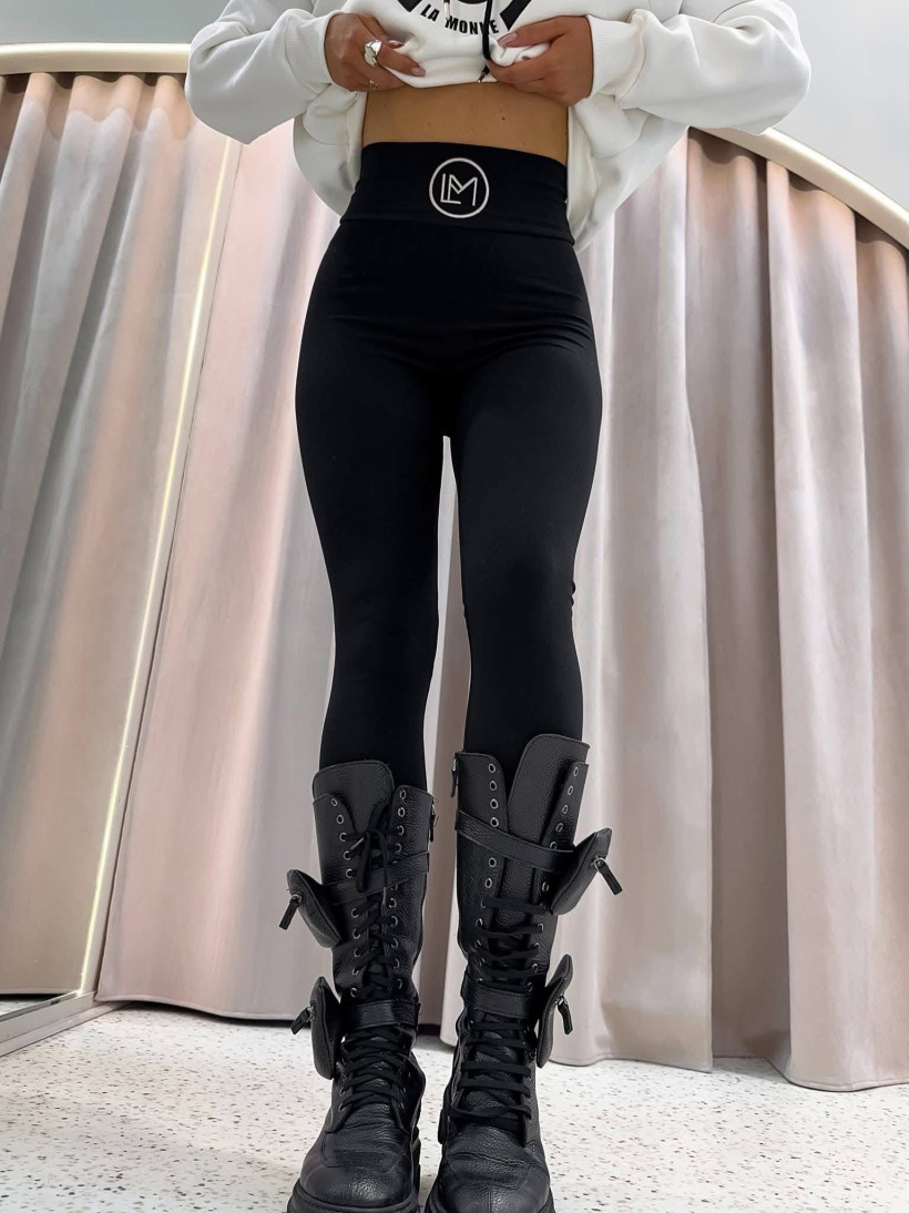 Legginsy La Monne Bella czarne 