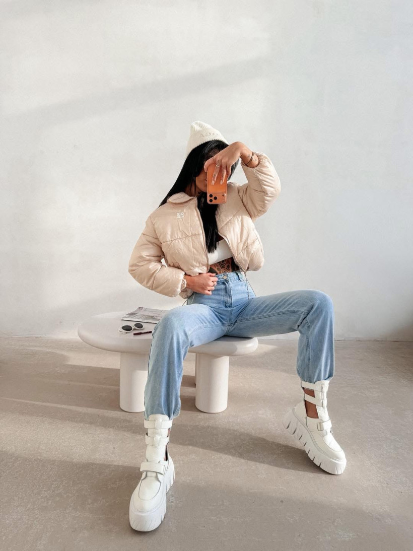 Kurtka damska Ola Voga Yue beige